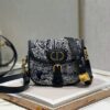 Christian Dior Bobby Flap Bag Medium Canvas Embroidered YB3612