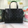 Gucci Large Black Tote Bag Replica HB270198 in GG Embossed Leather