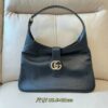 Gucci Aphrodite Medium Shoulder Bag in Black Leather