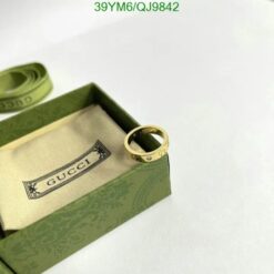 Gucci Ring for Men QJ98425 Yellow Gold Mirror 1:1 Replica