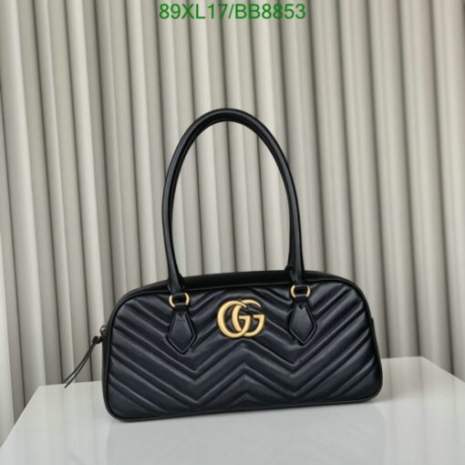 Gucci Black GG Marmont Top Handle Bag dupe