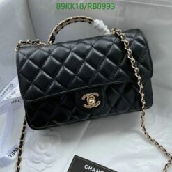 fake Chanel bags in black