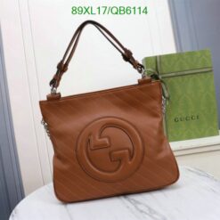 Gucci Knockoff Blondie Small Shoulder Bag QB61144 in Brown, offering a stylish and practical design.