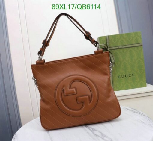 Gucci Knockoff Blondie Small Shoulder Bag QB61144 in Brown, offering a stylish and practical design.