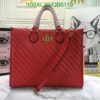 Gucci Marmont Leather AAAA Copy Tote Bag QB61194 in Red