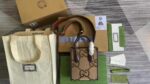 Gucci Replica GG Jumbo Leather and Canvas Mini Tote RB1799 – Mirror Quality