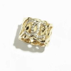 Chanel Dupe Gold Fashion Ring for Women DJ3