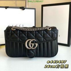 imitation Gucci Black GG Marmont Bag