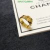 Chanel CC Ring in Gold for Women Knockoff QJ89445