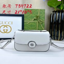 Gucci Replica Diagonal Mini GG Bag RB9847 with chain strap, logo emblem