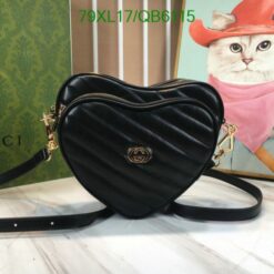 INSPIRED Gucci Heart Bag QB61154 in Black