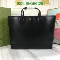 Gucci Ophidia Medium Top Handle Bag QB6129 in Classic Black