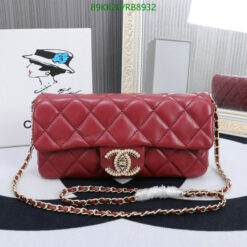 Chanel Quilted Rectangular Flap Bag RB8924 in Red