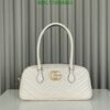 Gucci Faux GG Marmont Top Handle Bag BB8853 in White