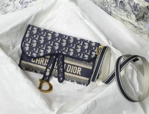 Christian Dior Knockoff Oblique Saddle Slim Pouch DOB17482