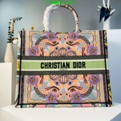 Christian Dior Replica Oblique Embroidery Book Tote Bag DT14987