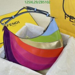 Fake Fendi Multicolor Fendigraphy Small Leather Handbag ZB59952