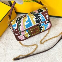 Fendi Knockoff Baguette Bag in Fish-Eye Motif Canvas YS24742