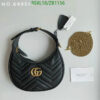 GG Marmont Mini Half-Moon Bag Black Gucci Imitation GHM4953