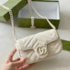 Replica Gucci GG Marmont White Belt Bag GDB1543 - FRONT VIEW