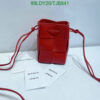 Faux Bottega Veneta Red Cassette Bucket Shoulder Bag LK7475