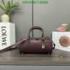 Faux Loewe Burgundy Amazona 23 Bag featuring Gold-Tone Hardware DZ2857