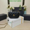 Replica Chanel Flap Phone Holder with Chain in Black Leather FB4963