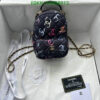 Faux Chanel Black Multicolor Canvas Mini Backpack BB1987 – Trendy and Practical